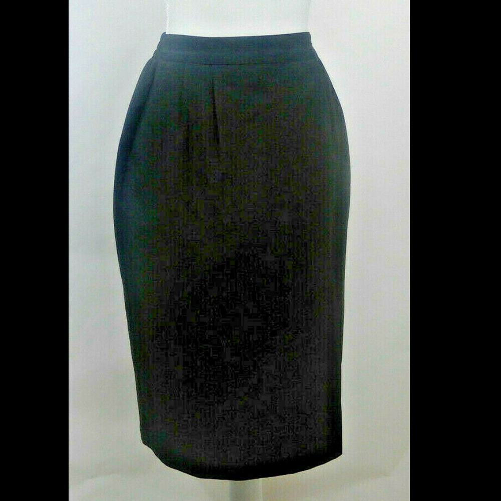 Willow Ridge Black Pleasted Side Button Skirt - image 1